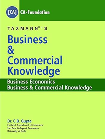 Business & Commercial Knowledge with Business Economics 